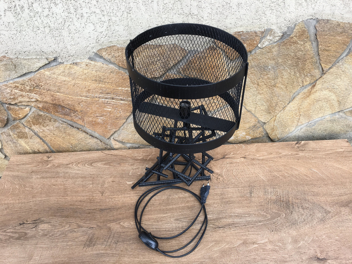 Loft lamp, loft lighting, loft light, loft furniture, steampunk lamp, rebar lighting, industrial lamp, industrial light, industrial lighting