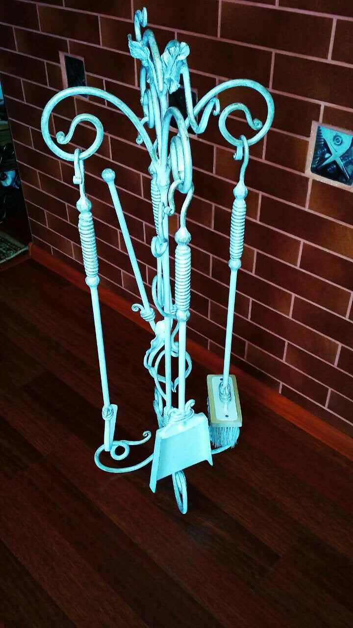 Fireplace tool set, fireplace tools, fireplace accessories, fireplace decor, fireplace, modern farmhouse, viking axe, axe, fireplace screen