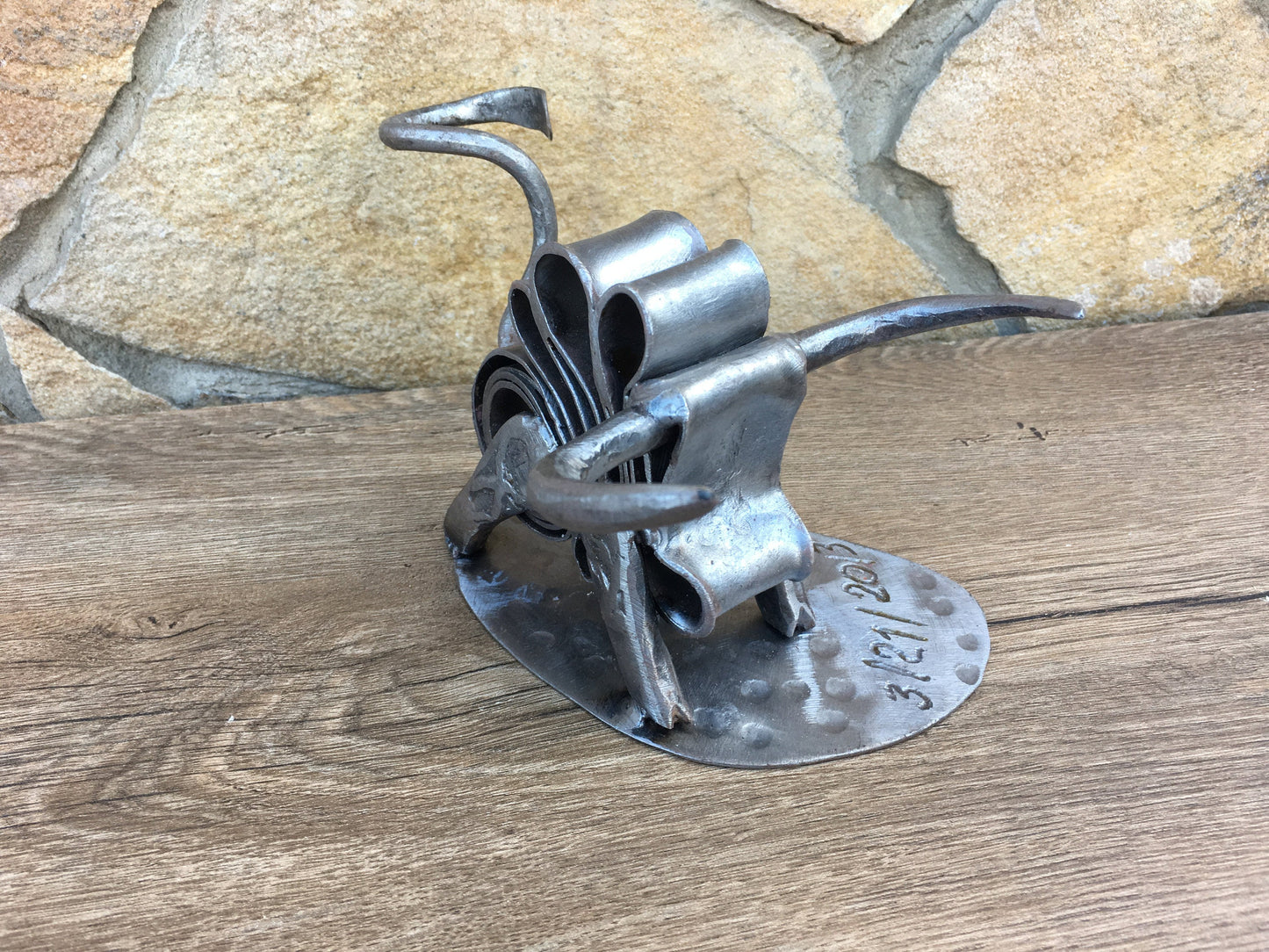 6th anniversary gift, iron anniversary gift for him, 6 year anniversary,iron bull,wedding anniversary gift,personalized iron gift,iron gifts