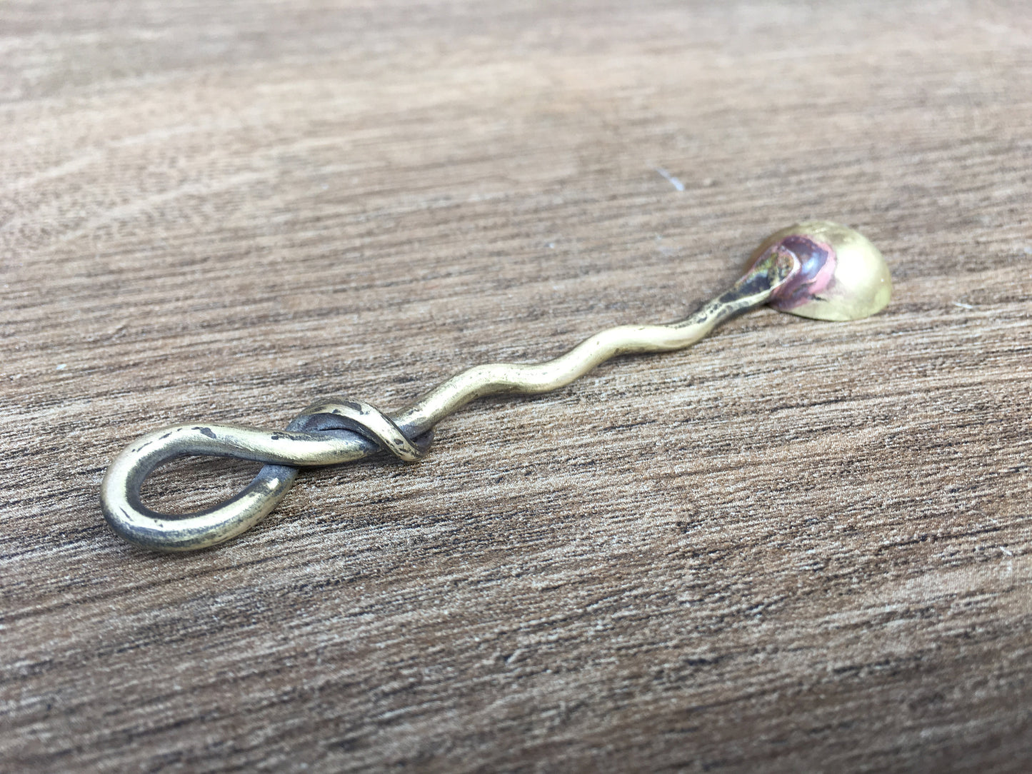 Bronze scoop, mini scoop, salt scoop, spice scoop, dollhouse kitchen, bronze gift, hostess gift, medieval cutlery, viking cutlery, scoop