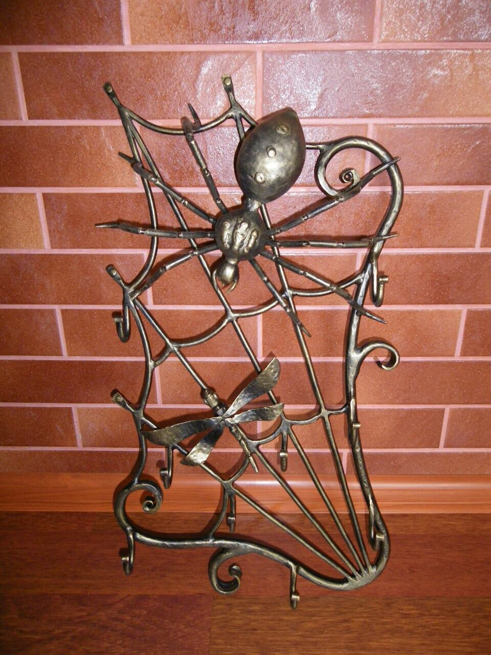 Wall hooks, wall decor, wall hanging, wall art, hooks, coat hooks, towel hooks, clothes hooks, kitchen hook, spider, spider web, dragonfly