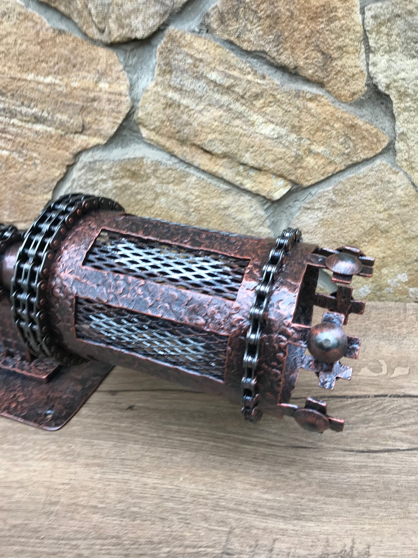 Steampunk sconce, wall sconce, industrial sconce, industrial sconce light, recycled light fixture, steampunk lamp, steampunk light, cross