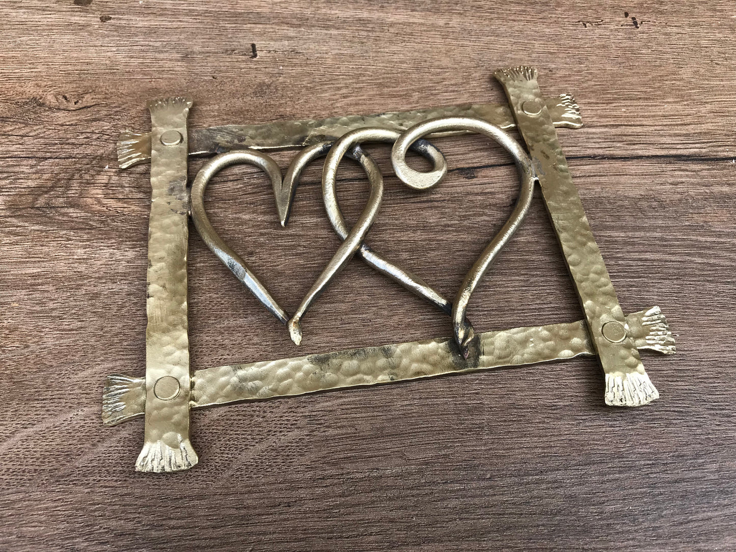 Bronze gift, bronze heart, bronze frame, gift box, bronze necklace, bronze jewelry, 8th anniversary gift, 19th anniversary, medieval gift