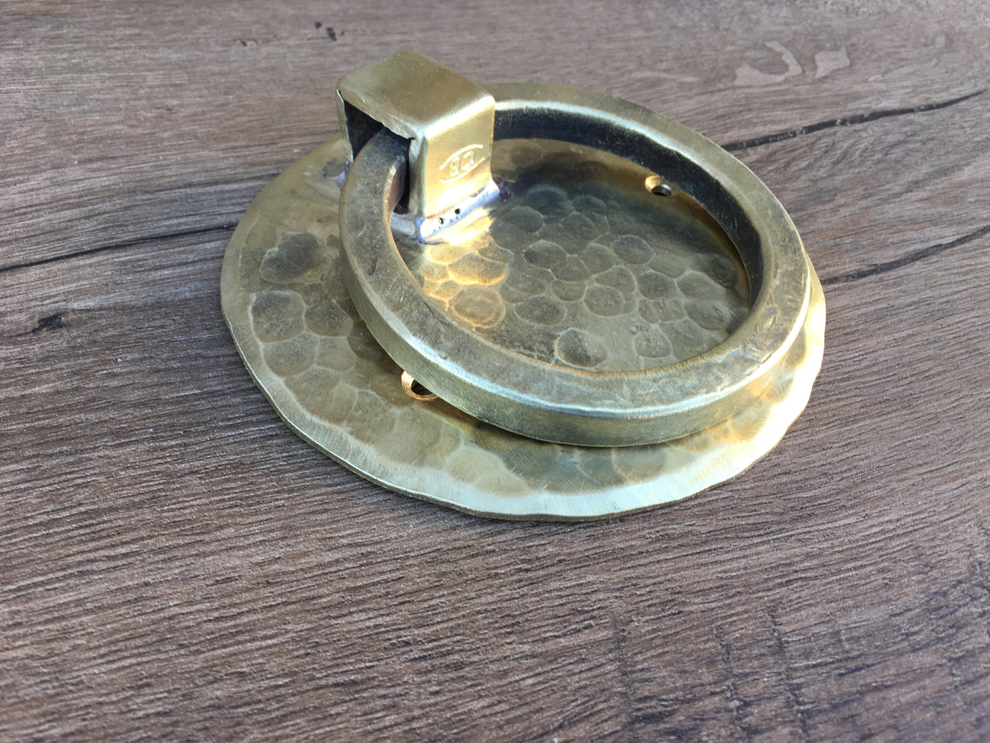 Hand forged bronze door knocker, door pull, door ring, door puller, pull ring handle, iron pulls, knobs and pulls, pull handle, bronze gift