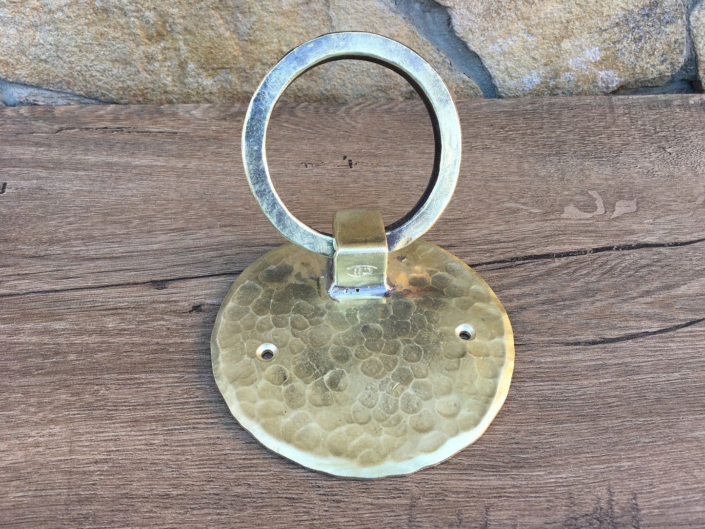 Hand forged bronze door knocker, door pull, door ring, door puller, pull ring handle, iron pulls, knobs and pulls, pull handle, bronze gift