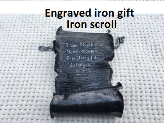 Iron scroll, 6th anniversary, iron anniversary gift, 6 year anniversary, wedding anniversary gift,partner gifts,iron gift for him,iron gifts