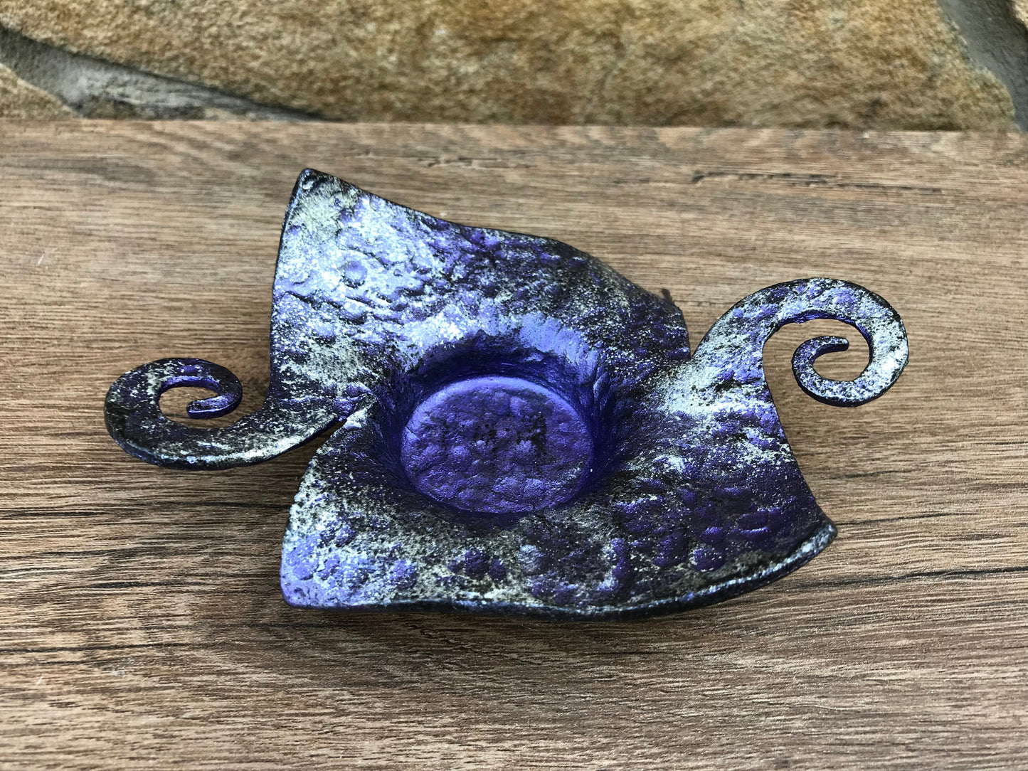 Candle holder,6 year anniversary,iron gift for her,steel anniversary gift for her,candlestick holder,wedding anniversary gift for her
