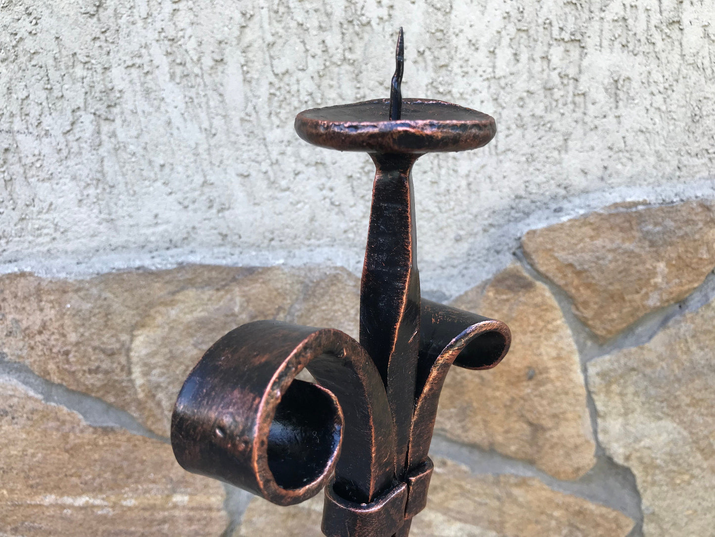 Candle holder,6 year anniversary,iron gift for her,steel anniversary gift for her,candlestick holder,wedding anniversary gift for her