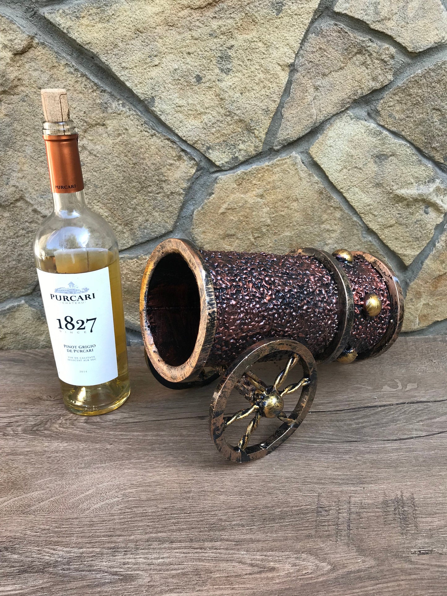 Iron anniversary gift for him, iron anniversary, bottle holder, bottle rack, anniversary gift, wine rack, iron gifts,bottle stand,wine decor