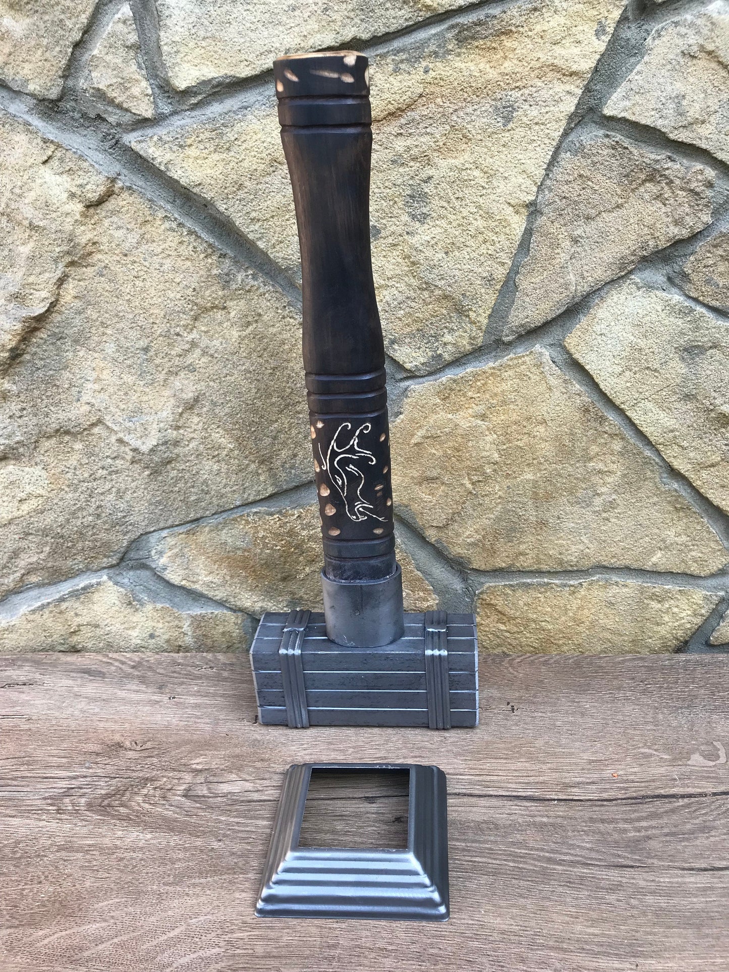 Hand forged hammer, viking axe, Thors hammer, decorative hammer, mjolnir, medieval hammer, mens gift, iron gift for him, viking hammer