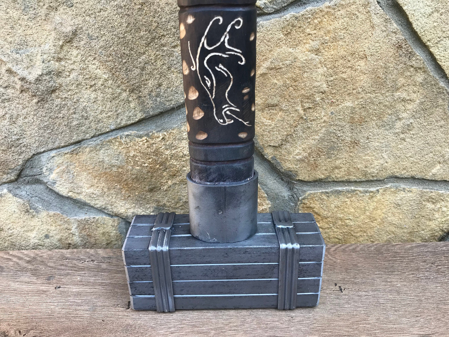 Hand forged hammer, viking axe, Thors hammer, decorative hammer, mjolnir, medieval hammer, mens gift, iron gift for him, viking hammer