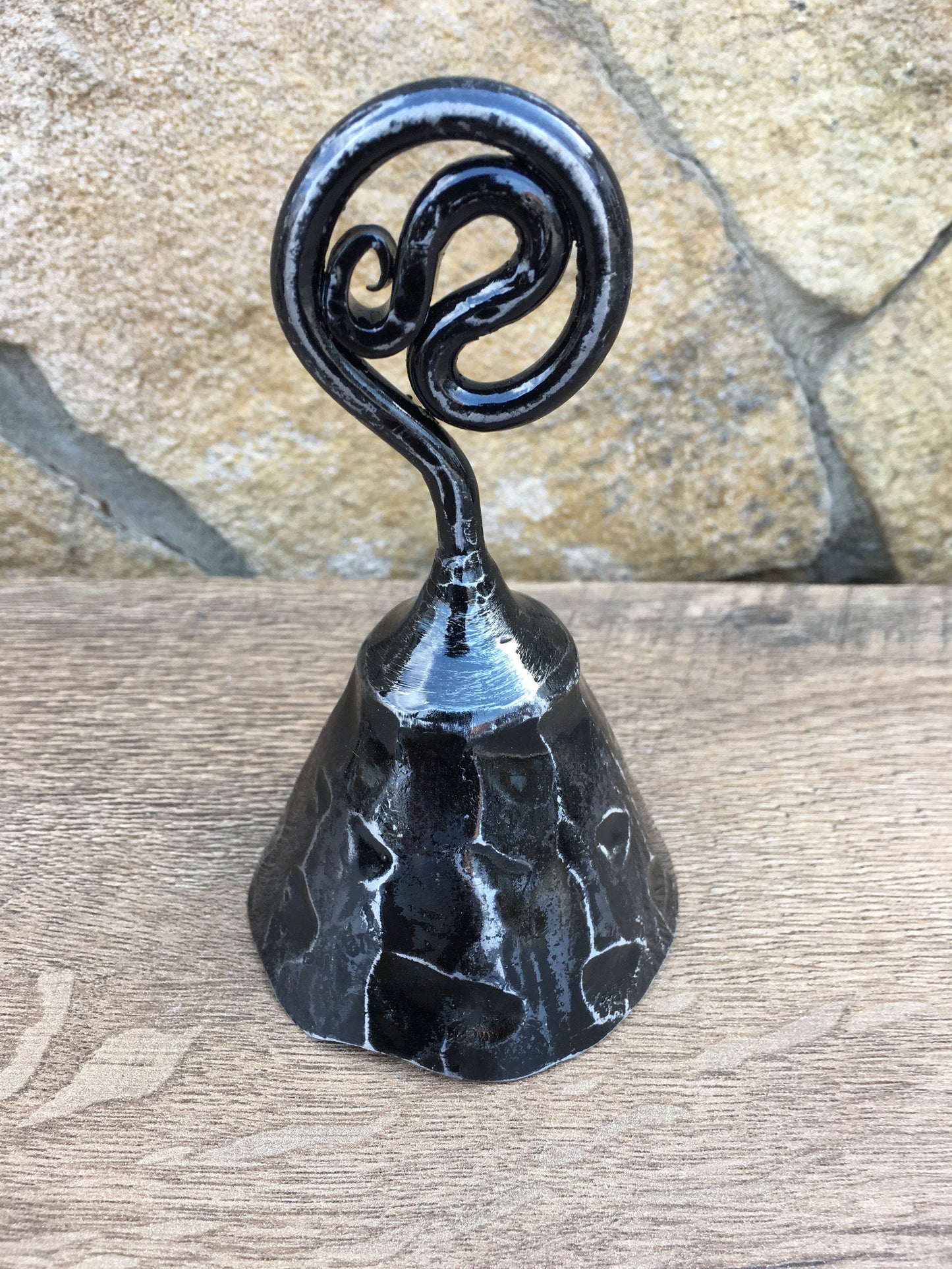 A set of 6 bells, iron bell, hand forged bell, wrought iron bell, handmade bell, hand crafted bell, metal bell, metal art, iron gifts, bell