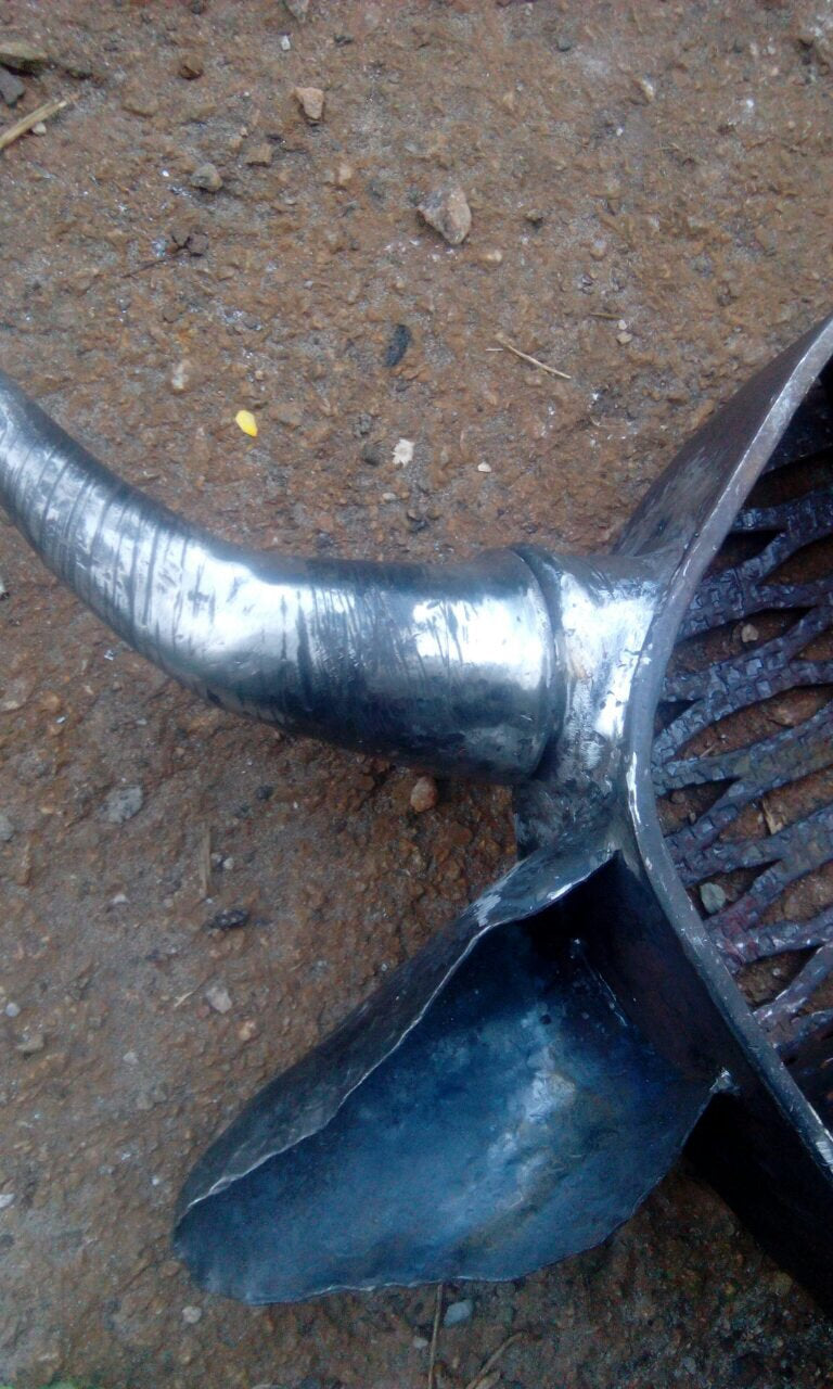 Wall rack, rack, hand forged rack, shelf, wall shelf, retail display, store display, clothing display, bull, bull decor, garment rack,hanger