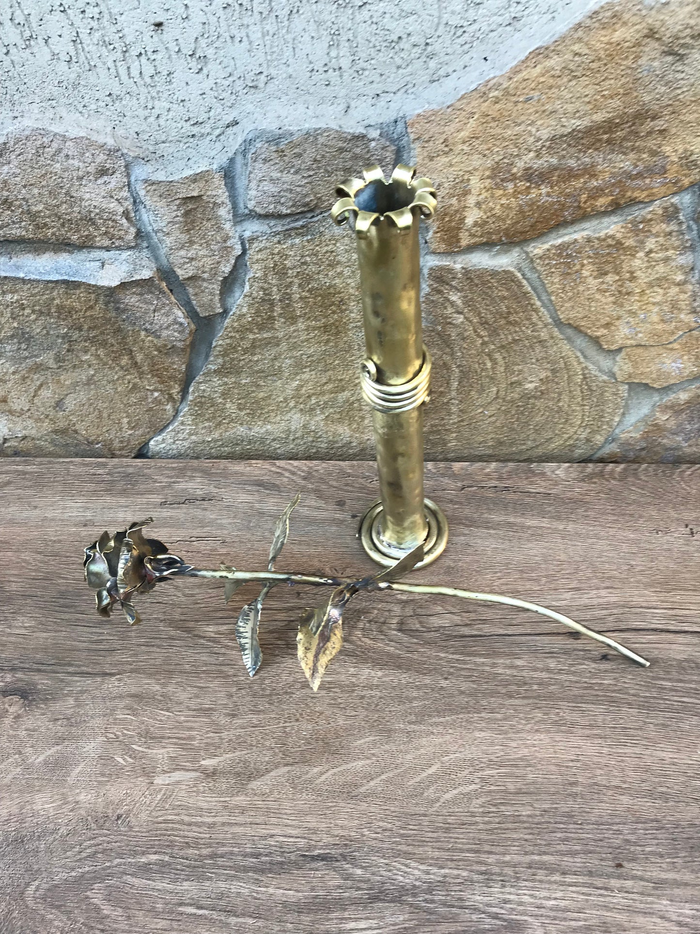 Bronze rose, bronze vase,bronze gift,bronze flower,bronze gift for wife,bronze gift for women,8th anniversary gift,bronze anniversary,bronze