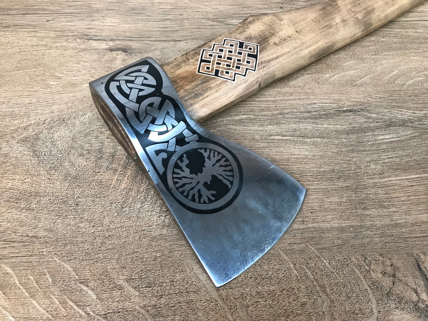 Viking axe, gift for men, gift for dad, gift for husband, axe, ax, tree of life, dads gift, medieval accessory, ancient accessory, mens gift