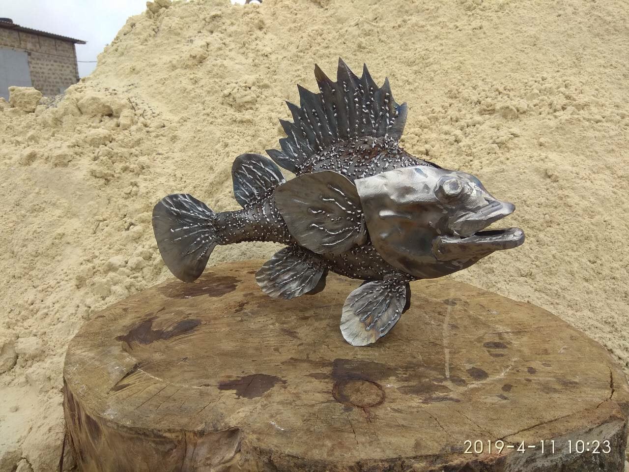 Fish, fish decor, fishing, sea life, red sea bass, fisherman, aquarium, fishing charm, cute fish, fish art, fishing gift, gift for fisherman