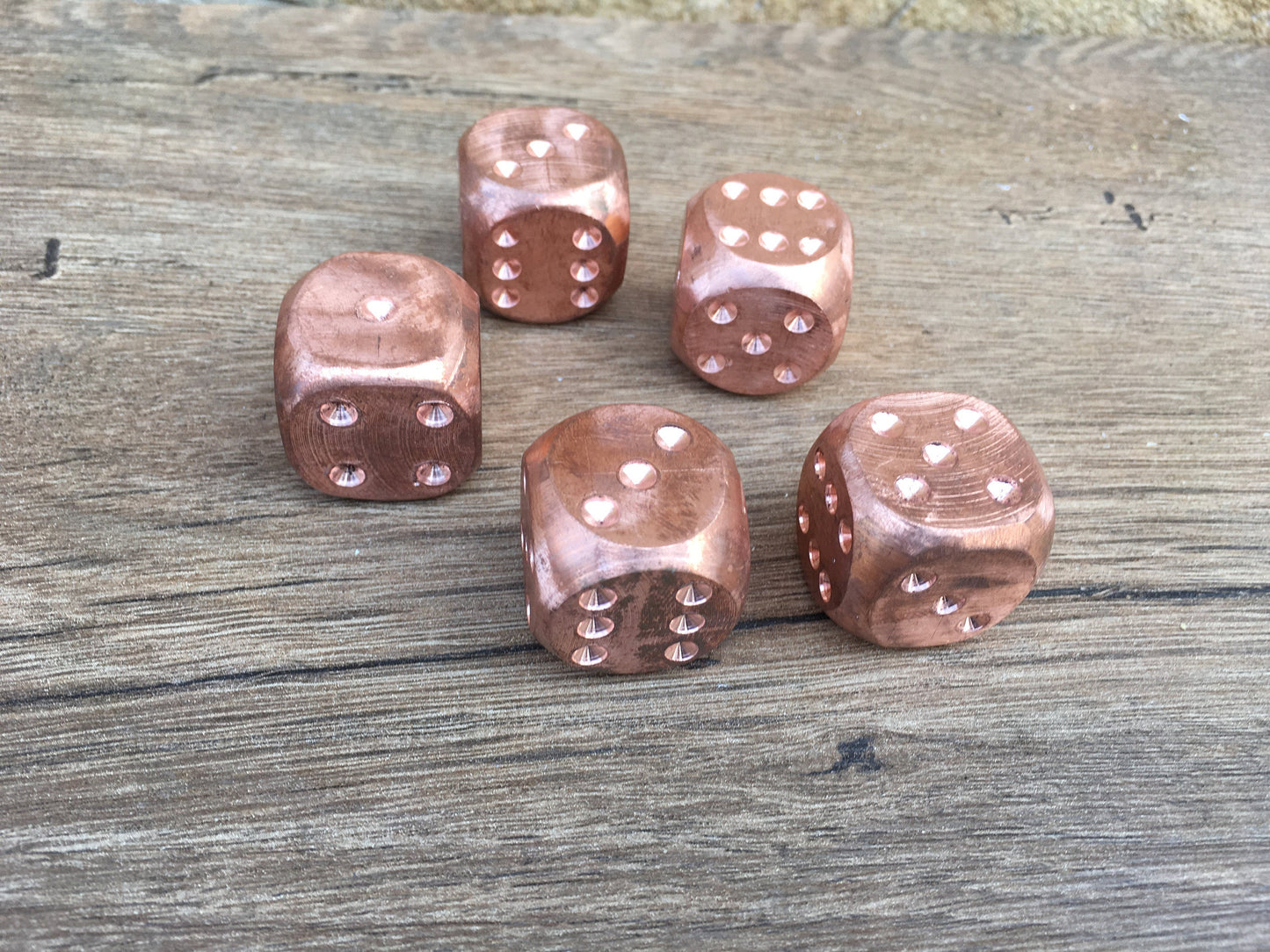 Yahtzee dice, yahtzee, yardzee, yardzee dice, copper dices, yahtzee game,yahtzee gift, copper wedding, copper anniversary gift, copper gifts