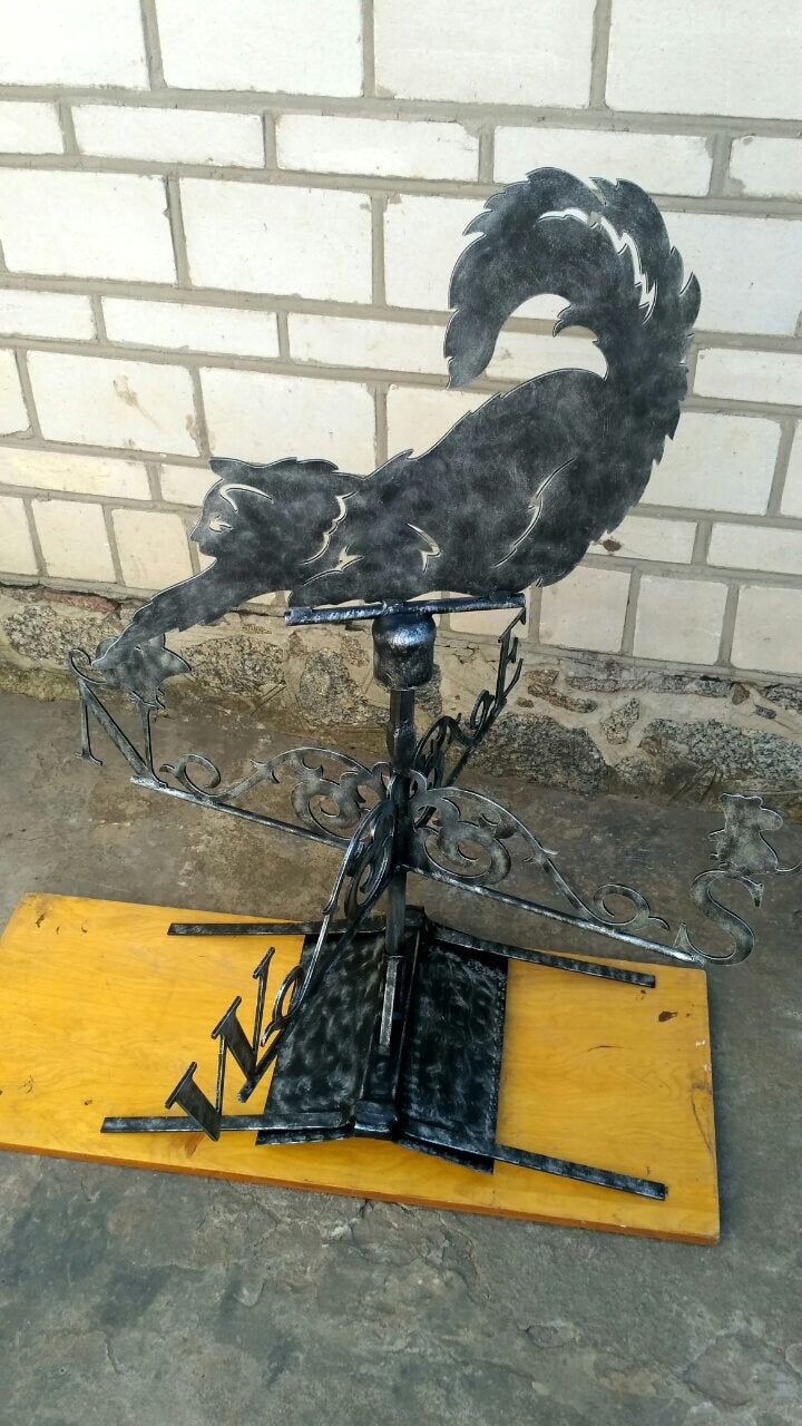 Windvane, weathervane, wind vane, weather vane, weathercock, roof mount, outside metal decor, yard art, roof metal art, garden metal decor