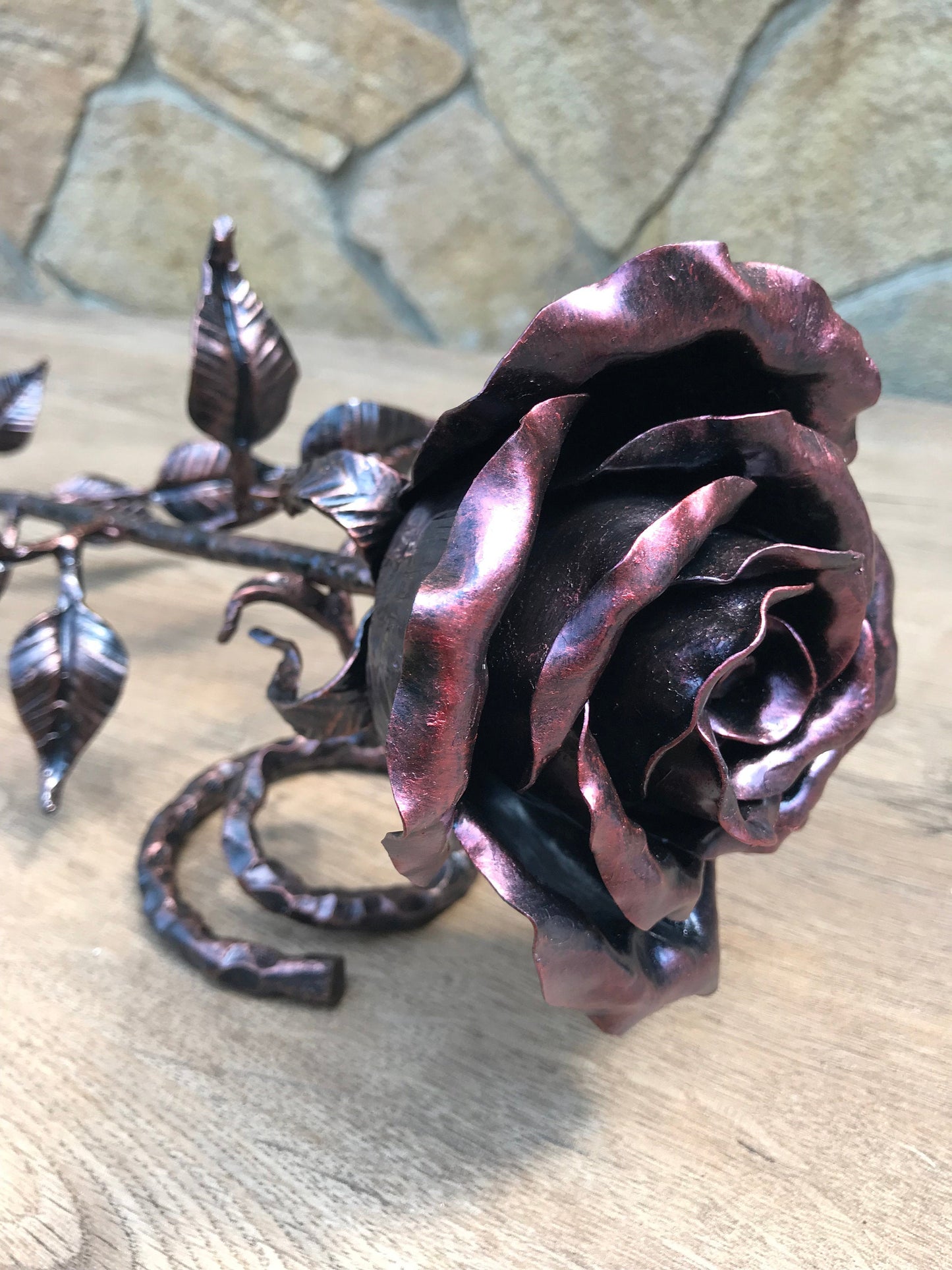 6th anniversary, 6 year anniversary, sixth anniversary, iron anniversary, wedding anniversary, bridesmaid gift, metal rose, iron rose, rose