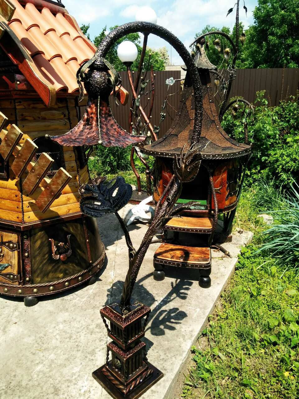 Garden lantern, fairy lantern, fairy garden, garden sculpture, outdoor lighting, garden decor, lantern, lantern decor, garden accessories