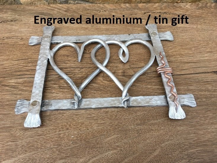 Tin anniversary, 10th anniversary, 10 year anniversary, gift box, anniversary gift, 10th wedding anniversary, aluminium gift, tin gift