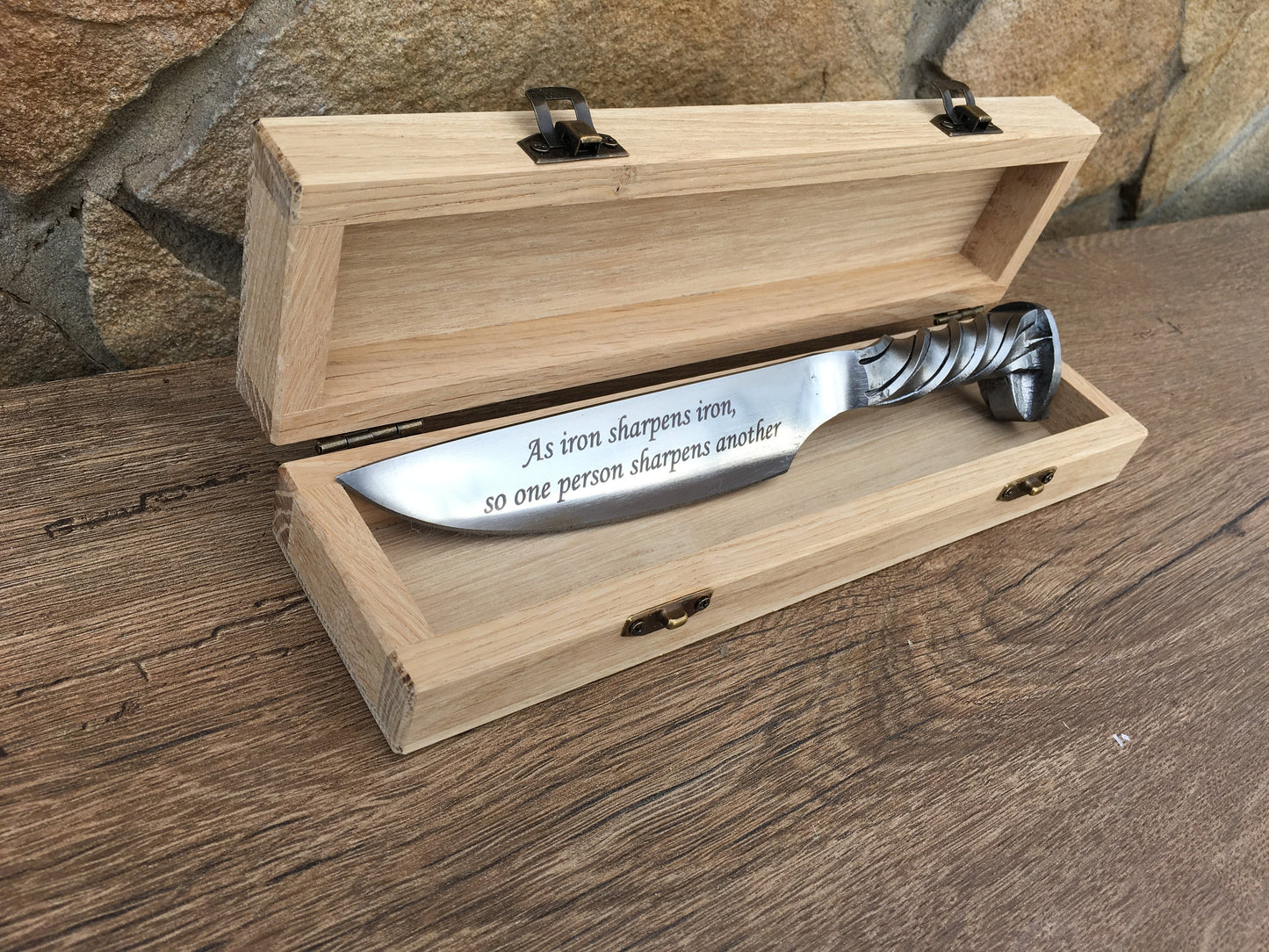11th anniversary, steel anniversary, steel gift for him, engraved steel gift, railroad spike knife, eleventh anniversary,steel gifts for men