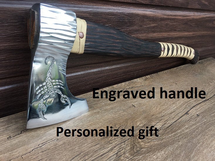 Viking axe, mens gifts, viking armor, handyman tool, handyman gift, dad gift, coslpay, cosplay axe, cosplay weapon, cosplay armor, axe gift