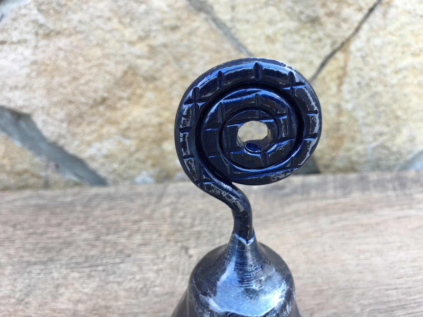 Birthday bell, wind chimes, gift beloved women, vintage bell, best mother gift, sympathy gift mother, steel jingle, iron bell, handmade bell