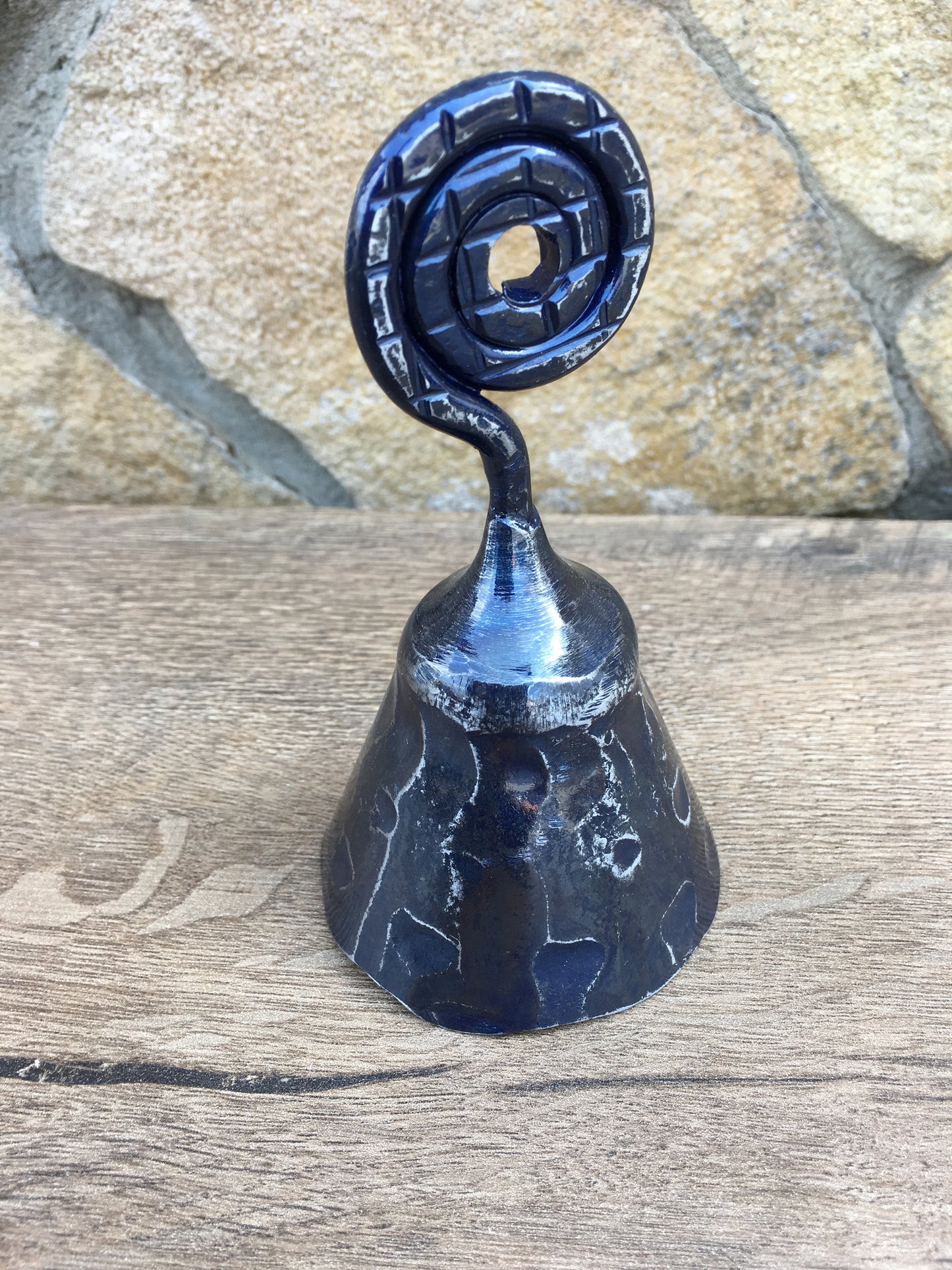 Birthday bell, wind chimes, gift beloved women, vintage bell, best mother gift, sympathy gift mother, steel jingle, iron bell, handmade bell
