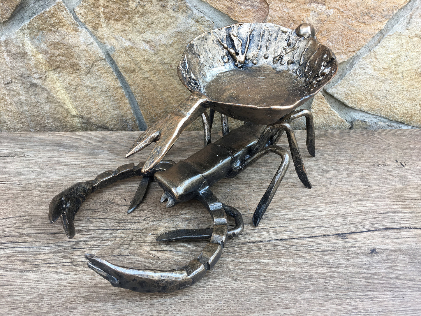 Ash tray, iron anniversary gift for her, iron anniversary gift for him, cigar ashtray, cigar holder,mens gift,manly gift,mens gifts,scorpion