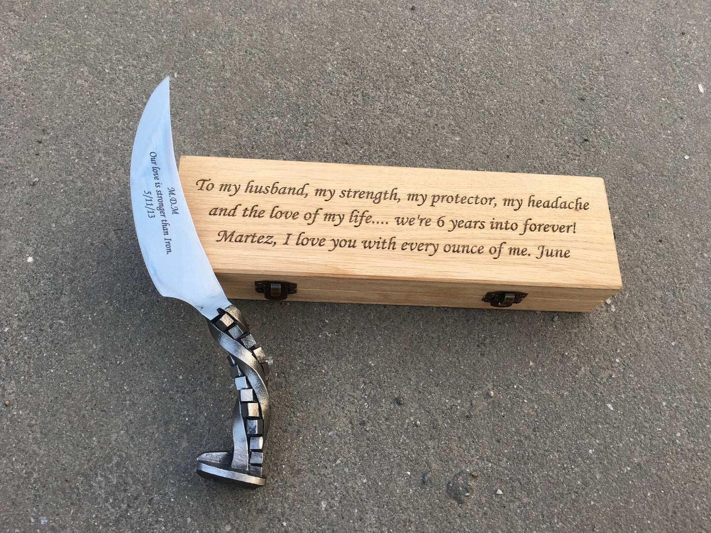 6 year anniversary, railroad spike knife, 6th anniversary, 6th anniversary gift for him, iron gift for him, iron anniversary gift for him