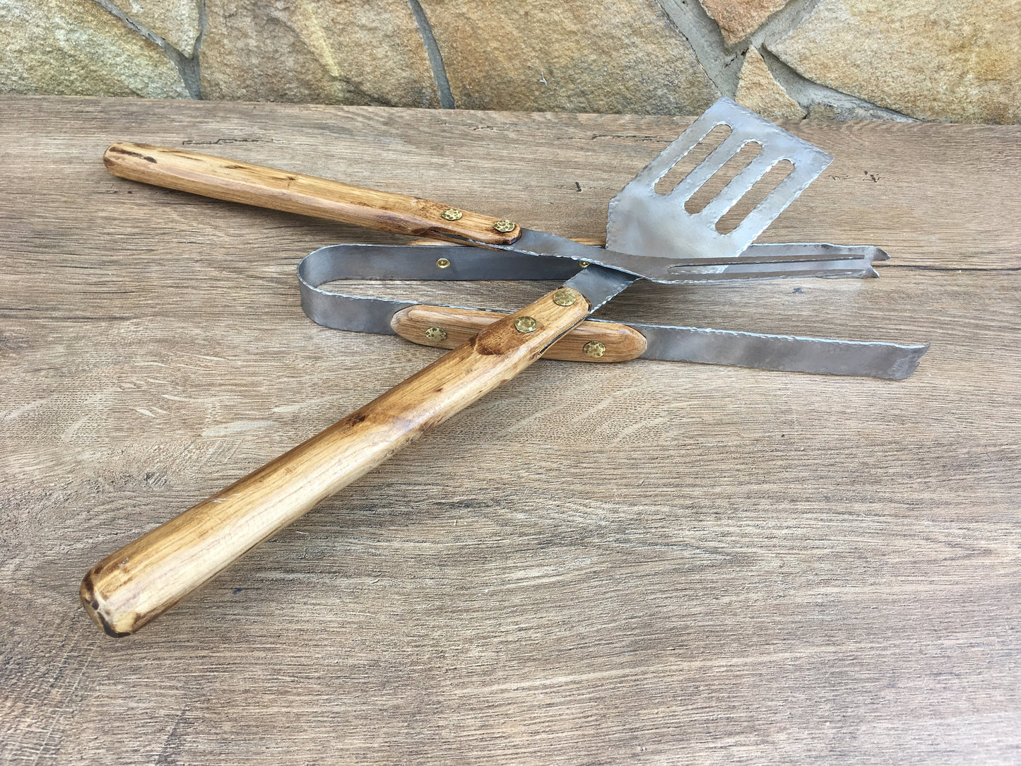 Personalized gift, BBQ tools, grill tools, skewers, 6th anniversary, 11th anniversary, Christmas, birthday, Fathers Day, iron gift, camping