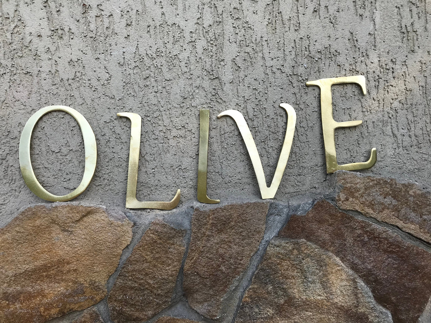 Bronze letters, cut out letters, cut out names, 8th anniversary, 8 year anniversary, 19th anniversary, bronze anniversary, bronze gift idea