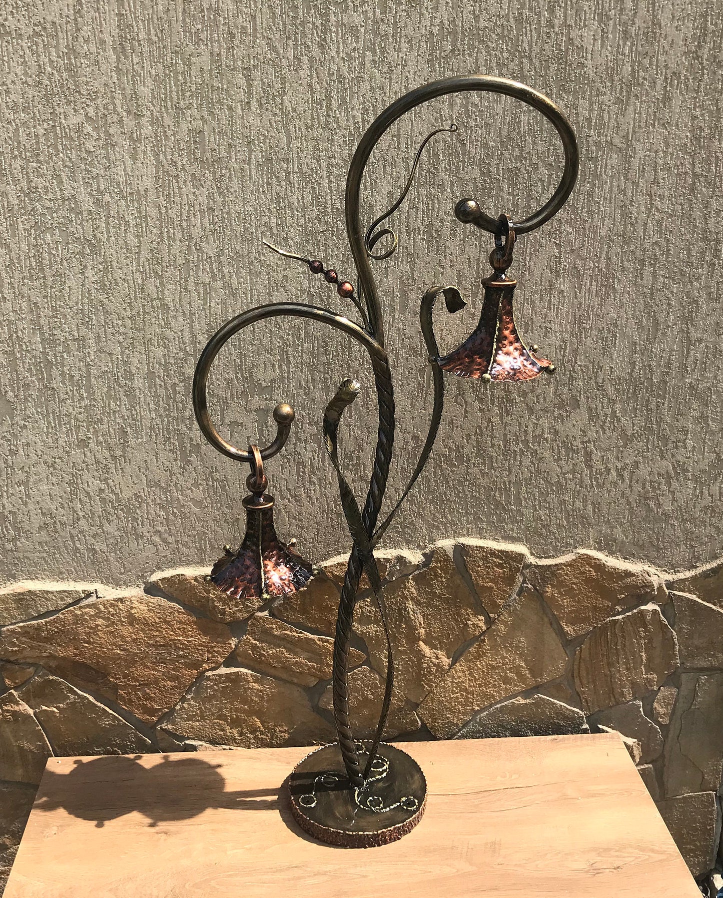Garden lantern, fairy lantern, outdoor lighting, lamp post, metal lantern, fairy lights, party decor, garden sculpture,fall decor,yard decor