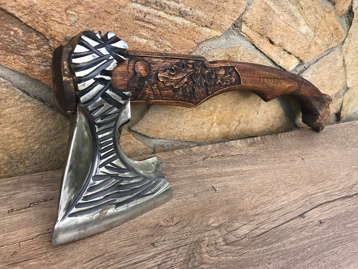 Personalized axe, axe gift, mens birthday gift, mens gift, viking axe, gifts for men, manly iron gifts, bear head, bear decor, carved bear
