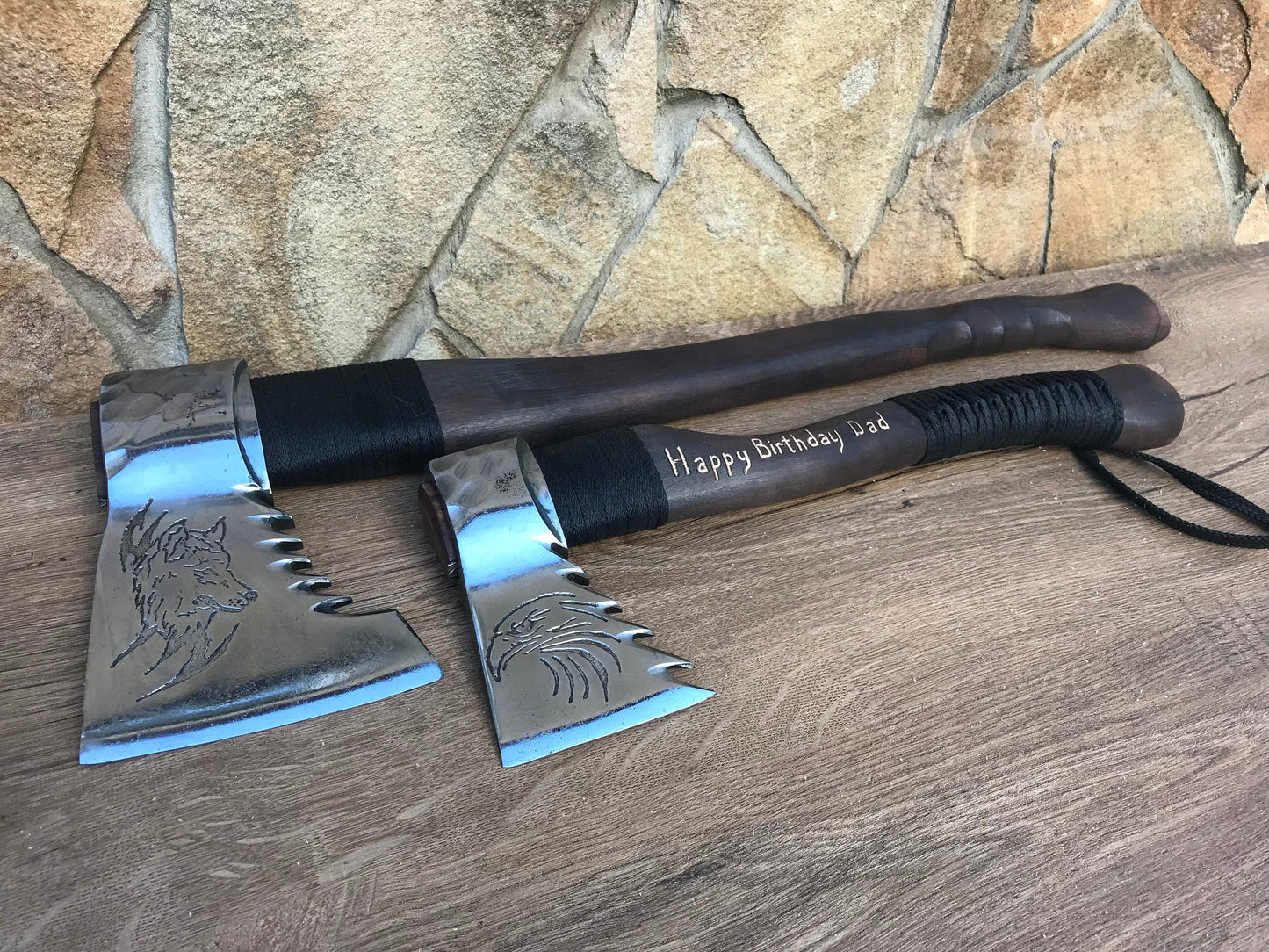 Axe, his birthday gift, 6th anniversary, gift for dad, 11th anniversary, gift for men, Christmas gift,viking axe,Fathers day gift,wolf,eagle
