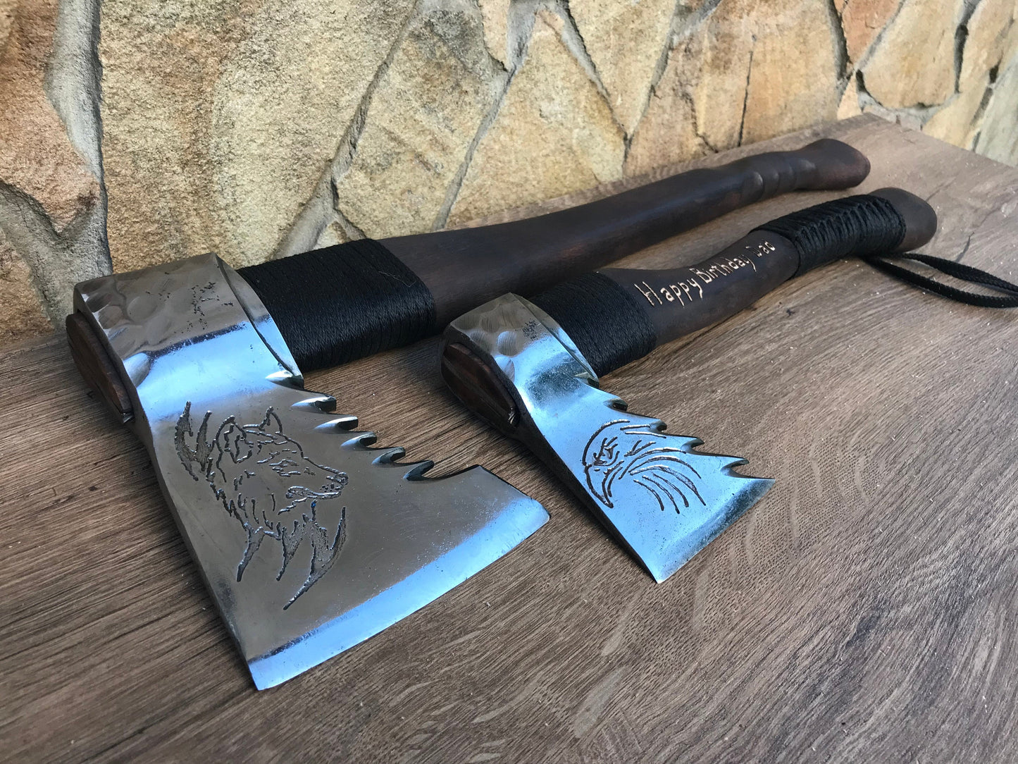 Axe, his birthday gift, 6th anniversary, gift for dad, 11th anniversary, gift for men, Christmas gift,viking axe,Fathers day gift,wolf,eagle