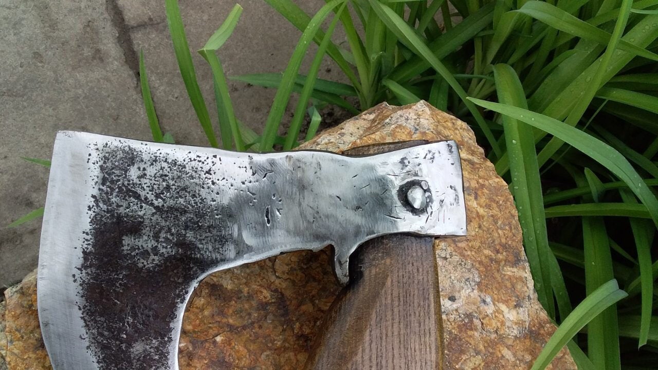 Mens gift, mens birthday gift, his birthday gift, 6th anniversary gift, viking axe, hatchet, medieval axe, iron anniversary, handyman gift