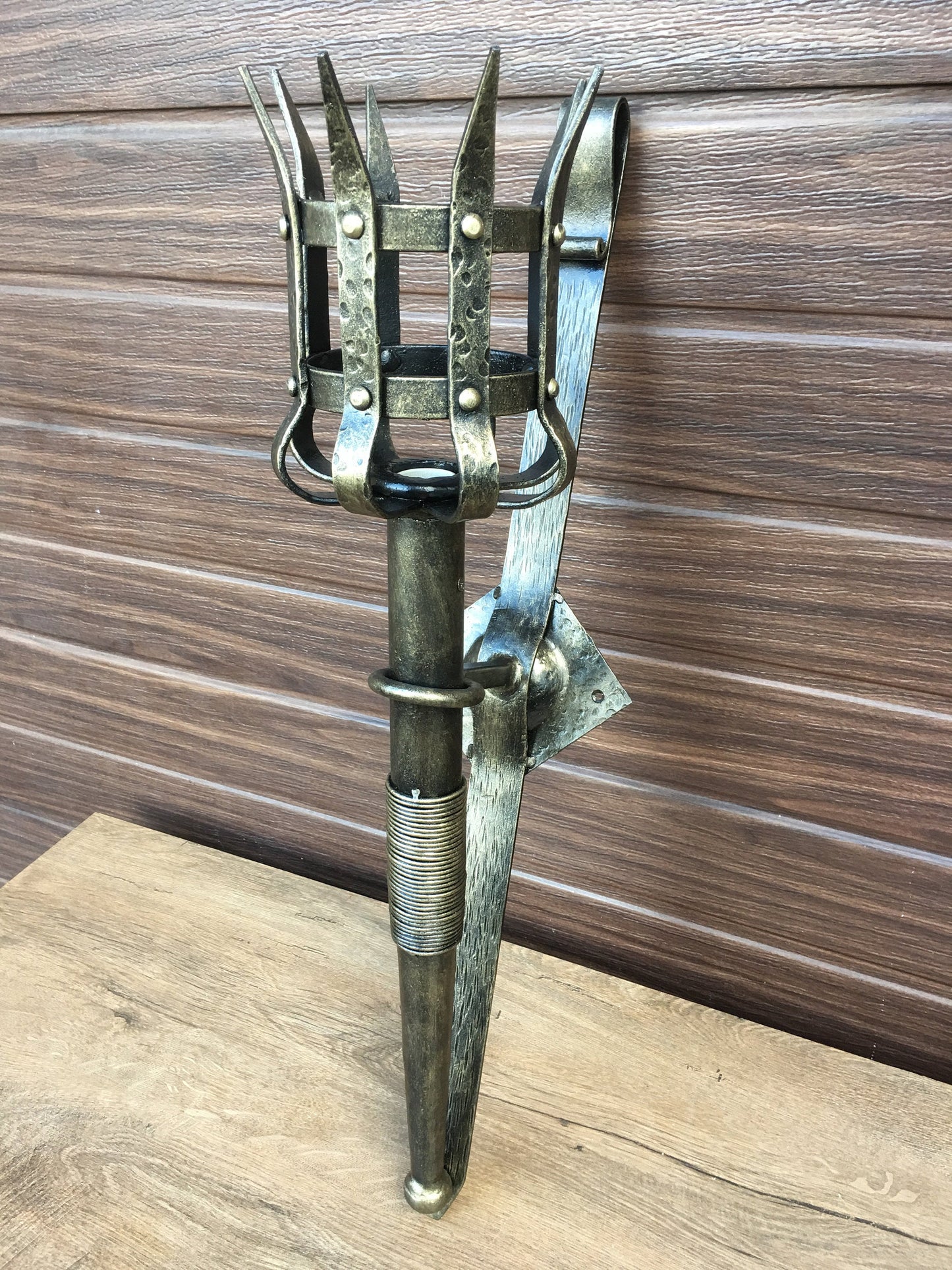Wall sconce, torch, viking lamp, torch sconce, castle sconce, castle sculpture, medieval sconce, Olympic torch,hand forged sconce,room decor