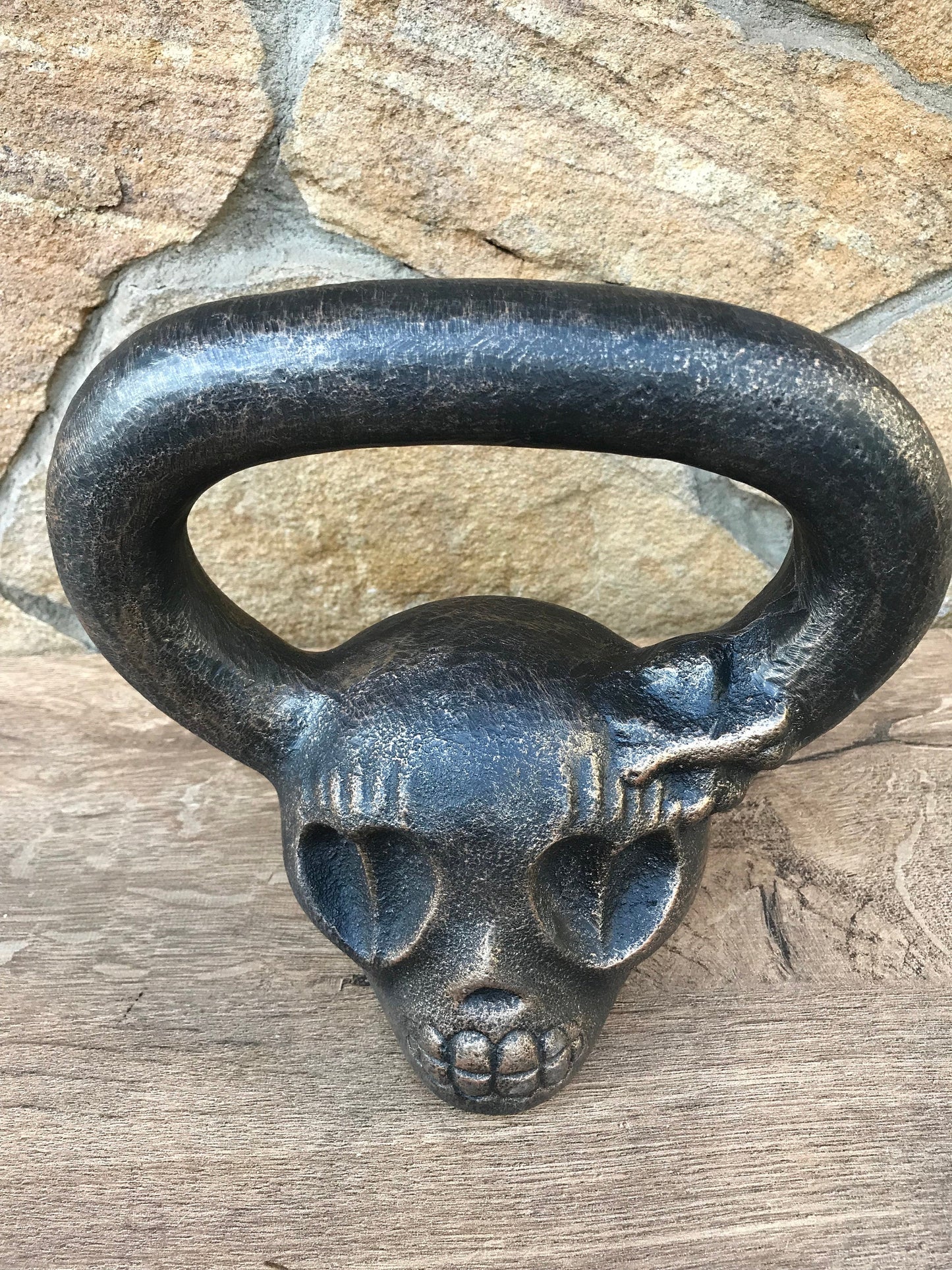 Kettle bell 7 kg/ 15.4 lbs, kettlebell, kettlebell equipment, skull kettlebell, crossfit fitness, workout training, sport gift, fitness gift