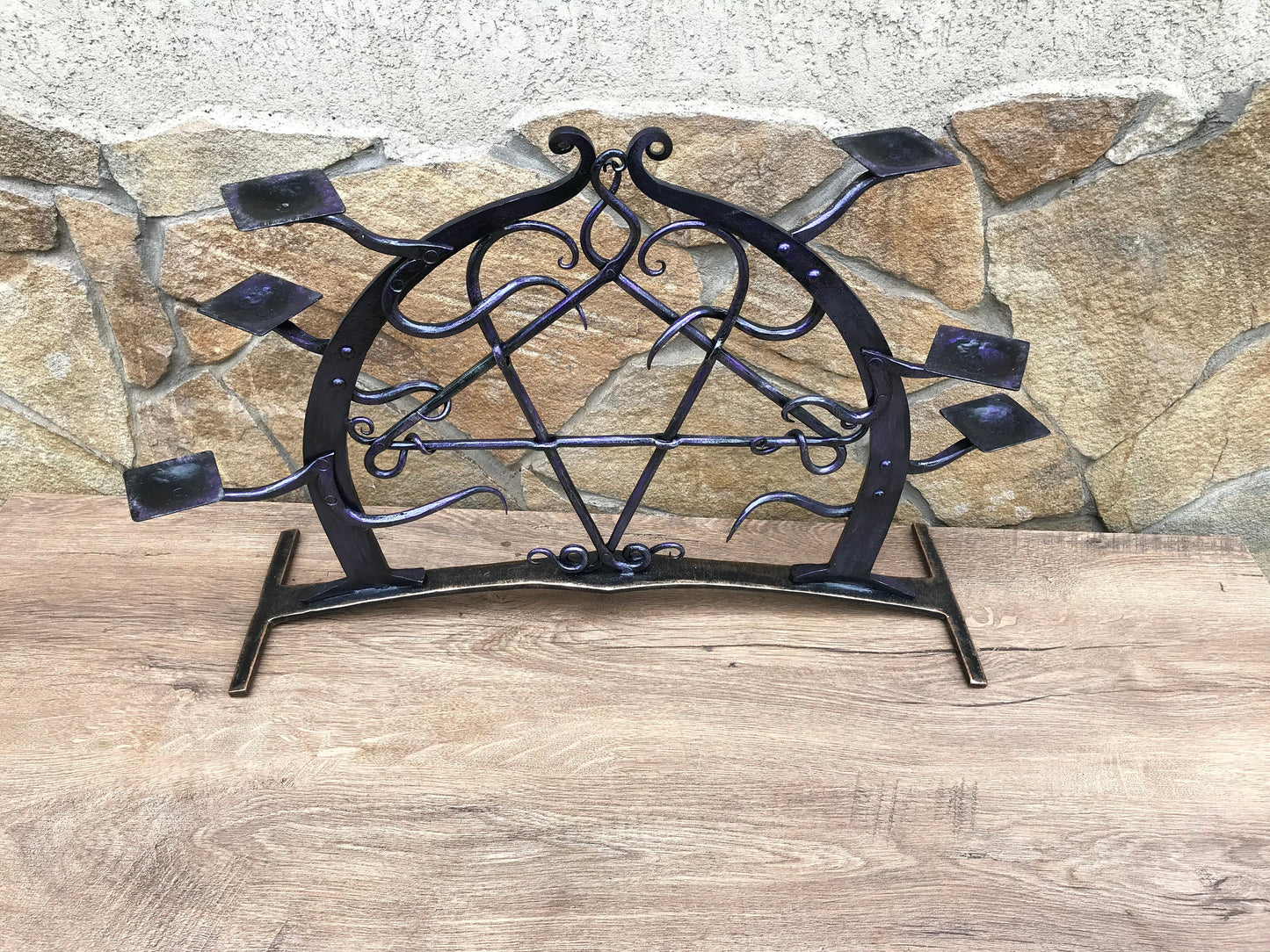 Iron anniversary gift for her,iron candle holder, iron anniversary gift for him, iron gift for her, hand forged candle holder, candle holder