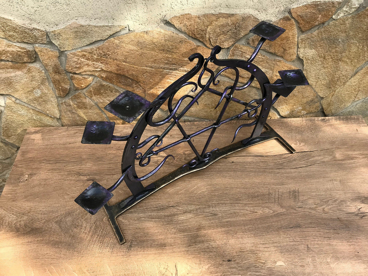 Iron anniversary gift for her,iron candle holder, iron anniversary gift for him, iron gift for her, hand forged candle holder, candle holder