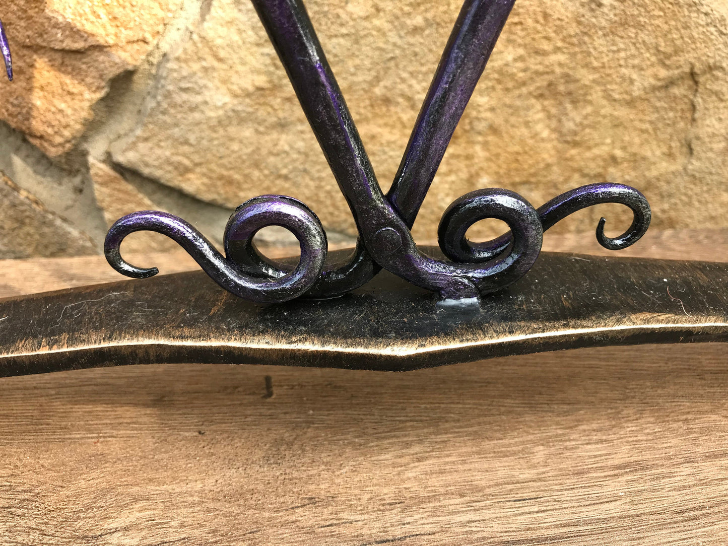Iron anniversary gift for her,iron candle holder, iron anniversary gift for him, iron gift for her, hand forged candle holder, candle holder