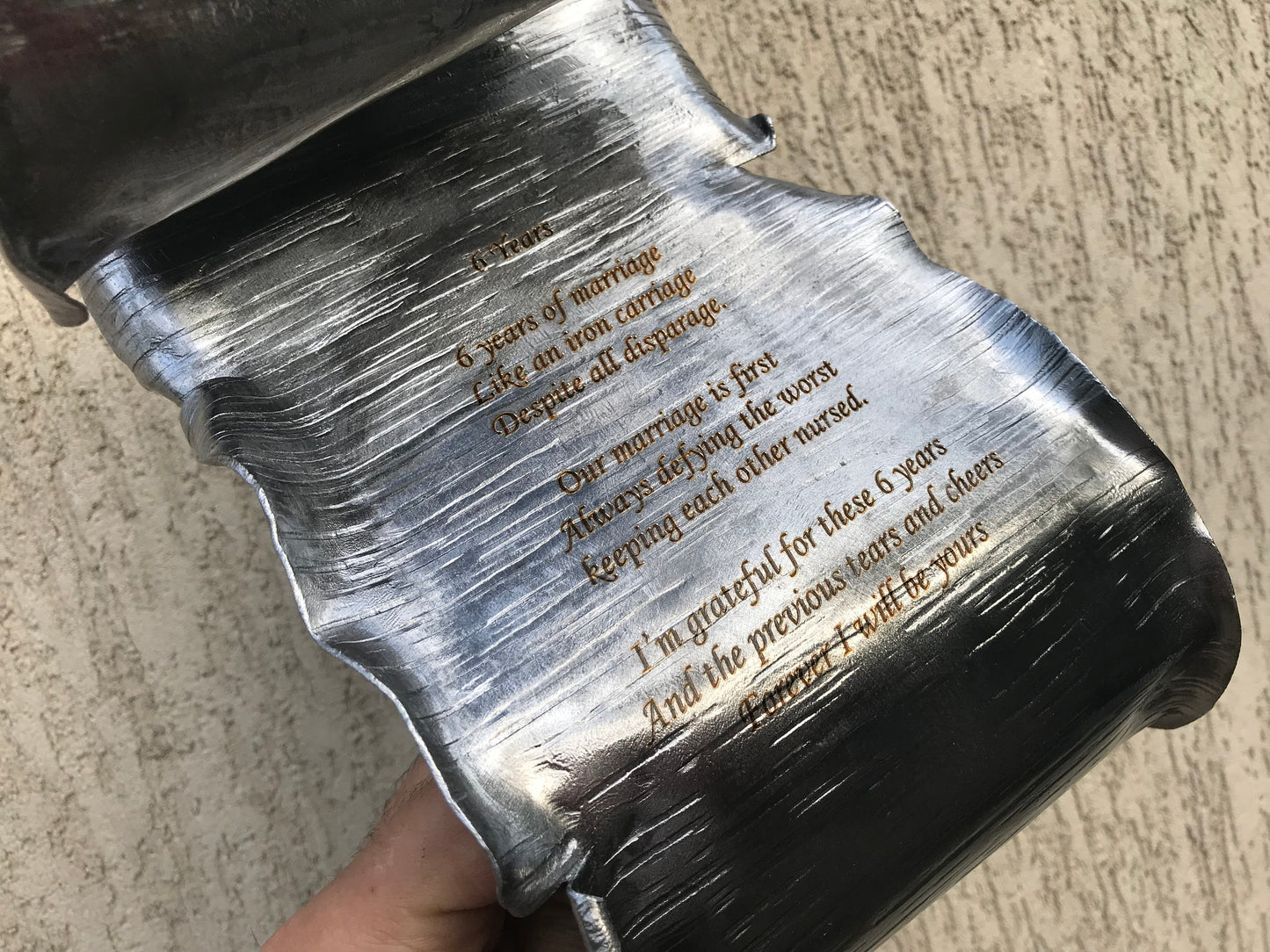 Iron scroll, 6th anniversary, iron anniversary gift, 6 year anniversary, wedding anniversary gift,partner gifts,iron gift for him,iron gifts