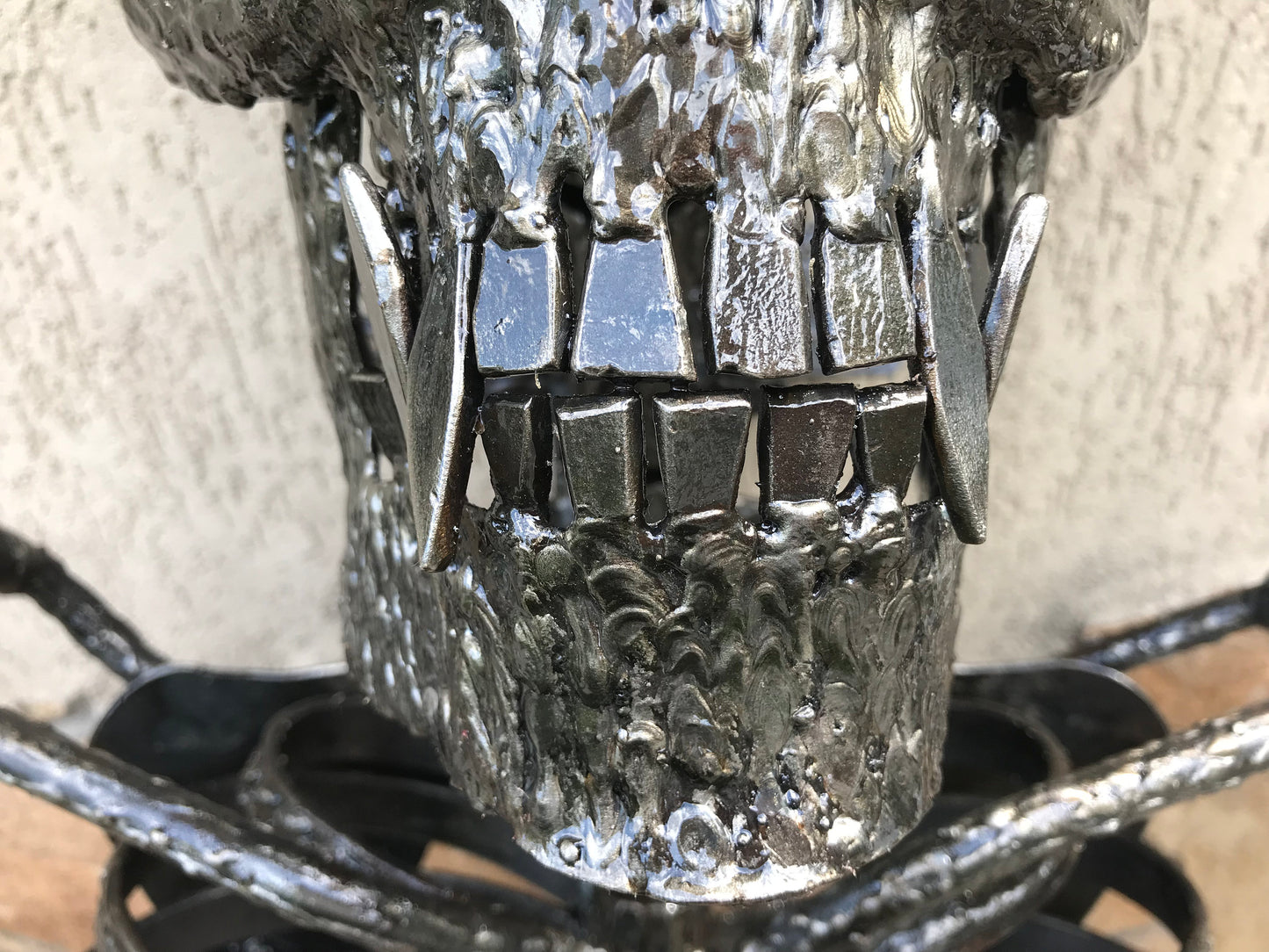 Horror light, wall sconce, sconce, lantern, skeleton, skull art, wall lantern, weapon, horror, Halloween decor, horror skull, dark decor