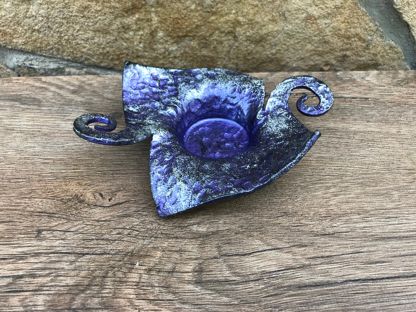 Candle holder,6 year anniversary,iron gift for her,steel anniversary gift for her,candlestick holder,wedding anniversary gift for her