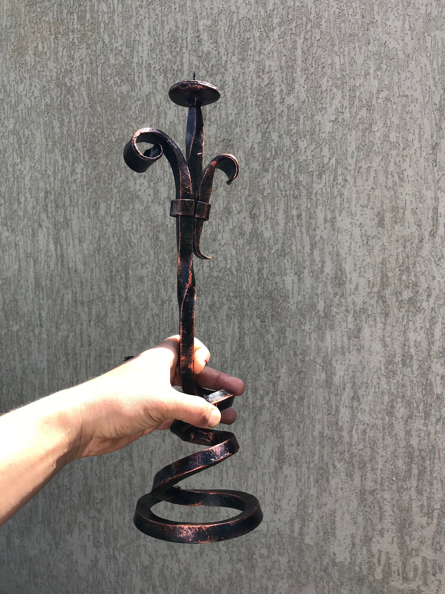 Candle holder,6 year anniversary,iron gift for her,steel anniversary gift for her,candlestick holder,wedding anniversary gift for her