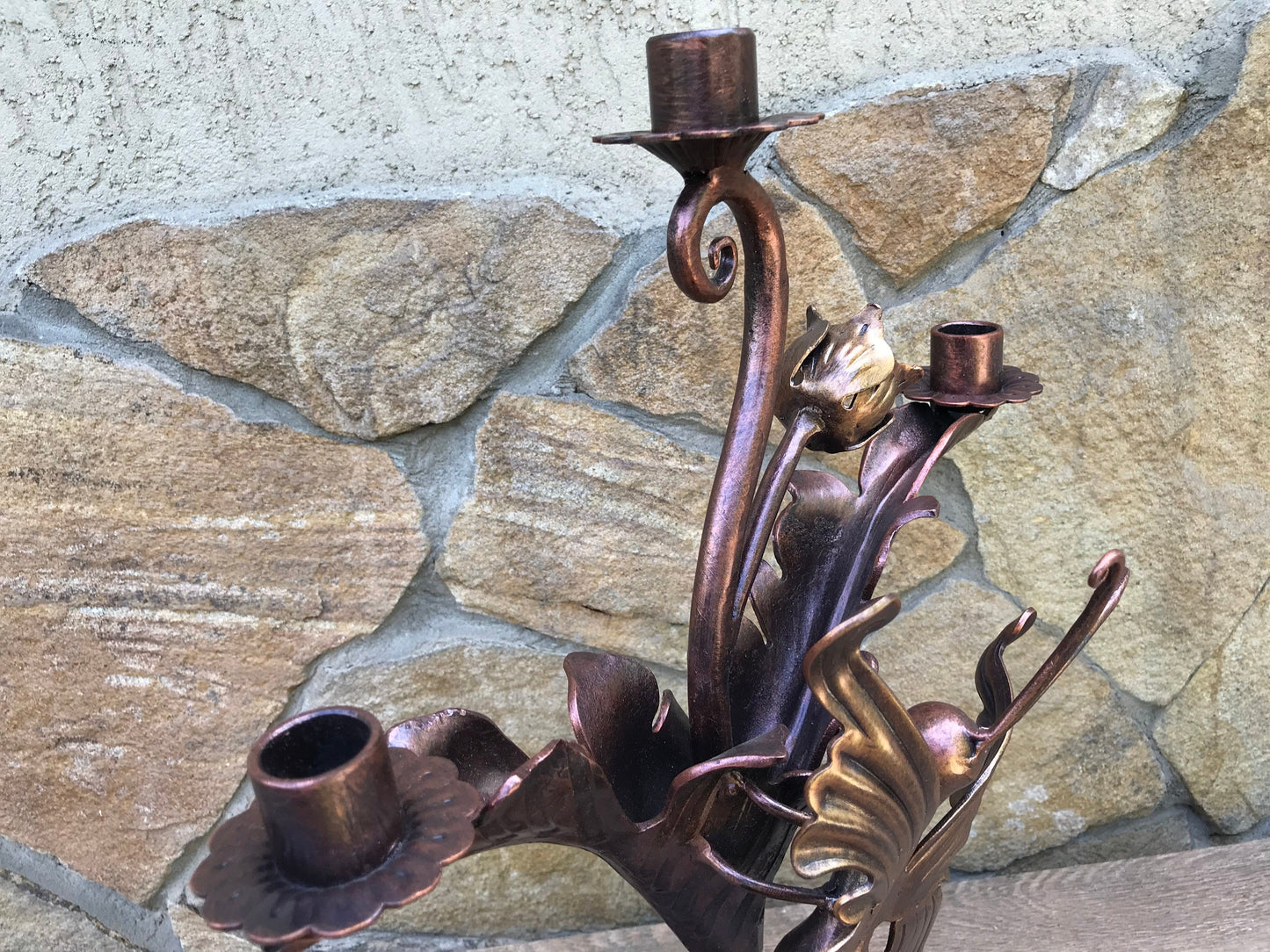 Candle holder, 6 year anniversary, iron gift for her, iron butterfly, iron anniversary gift for her,wedding anniversary gift,butterfly decor