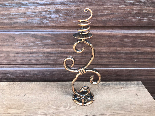 6 year anniversary,iron anniversary gift for her,metal candle holder,iron gift for her,candlestick holder,iron gift,wedding anniversary gift