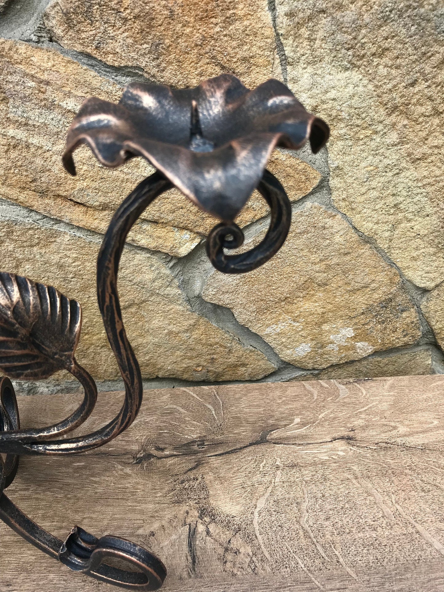 Candle holder, iron gift for her,hand forged candle holder, iron anniversary gift for her, iron anniversary gift for him, candlestick holder